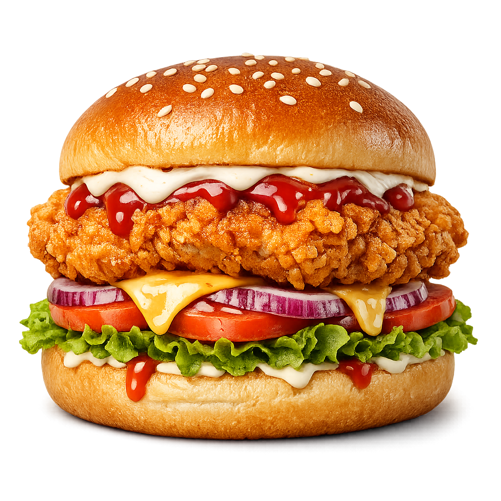 Çıt Çıt imza burger — özel soslu çıtır tavuk